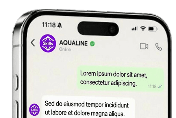 51Skills support chat on WhatsApp